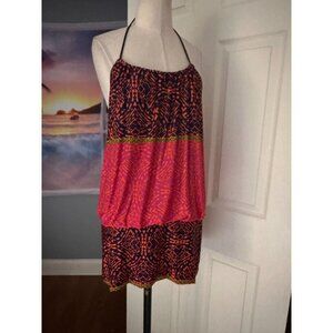 SEXY ANALILI Geometric Print Halter Top  Medium Org. $220